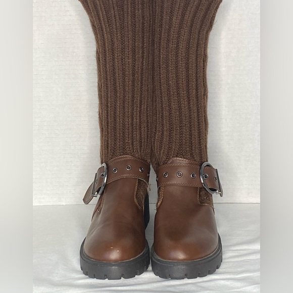 Bamboo Sock Buckle Boots NWOT - Picture 1 of 10